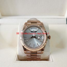 Wholesale 21 Style BPF maker Mens Watch 40mm 228235 228238 Silver Dial Watches Sapphire Glass Rose Gold 2813 Automatic Mechanical Movement Men's Wristwatches