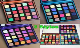 New Makeup Eyeshadow Palette 25 Colour Glitter Shimmer Matte Eye shadow Palette Purple Orange Blue 3 Styles Christmas Gift6072067