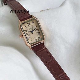 Luxury Watch Watch Square Quartz Belt Female Minority Light Luxury and Simple Temperament Student Girl Style