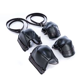 Bdsm Bondage Dog Paw Glove Slave Sex Toy Puppy Roleplay Unisex Leather Soft Padded Harness Adult Erotic Accessories For Couples Gay Game Sex Toys With Command