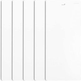 Curtain 5Pcs Factory Direct PVC Vertical Blind Replacement Slats Curved Smooth White 82.5 X 3.5 (5-Pack)