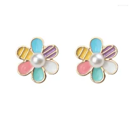 Dangle Earrings 2023 Fashion Korean Earring Jewelry Lovely Fresh Personality Thin Face Anime Daisy For Women Office Girls Party Gifts