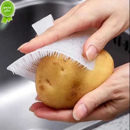 New Kitchen Cleaning Tools Silicone Dish Scrubber Crevice Brush Household Fruit and Vegetable Clean Brush Cleaning Accessories