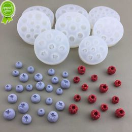 New 3D Blueberry Raspberry Candle Mould Simulation Fruit Fondant Silicone Mould DIY Chocolate Cookie Baking Mould Cake Decorating Tool