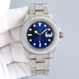 Diamonds Watchs 40mm Mens Watches Automatic Mechanical Movement Watch Fashion Warterproof Business Montre De Luxe