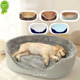 New Double Sided Dog Bed Big Size Extra Large Dogs House Sofa Kennel Soft Fleece Pet Dog Cat Warm Bed S-L pet accessories