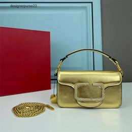 Diamond Purse v Crystal Wallet Leather Purse Designer bag Valen bags bag inlaid crystal chain handbag brass magnetic buckle shoulder bag crossbody bag high qua Z XGKM