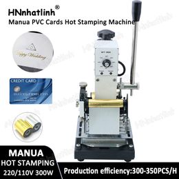 Industrial Equipment Manual PVC Card Embosser Hot Foil Stamping Machine Credit ID VIP Braille Printer Magnetic Embossing Press Machine