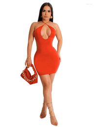 Casual Dresses Camis Vest Bodycon Mini For Women Lacing Night Club Hollow Out Party Evening Clubwear Tight Sexy Backless Short Dress