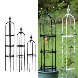 Other Garden Tools Plant Climbing Frame Outdoor Flower Stand Obelisk Trellis Portable Support Tower European 230422