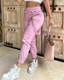 Women's Pants 2023 Spring Summer Pockets Design Cargo Street Wear Suspender Trousers Casual Outfits