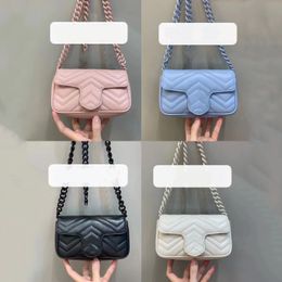 Waist Bags Women Shoulder Crossbody Mini Messenger Handbag Purse Wallet Light pink v-Quilted Genuine Leather Handbags Plain Smill Size Lady Fashion letters