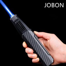 Novelty Items Jobon Strong Outdoor Long Gun Spray Butane Torch Kitchen Barbecue Metal Windproof Cigar BBQ Lighter 231122