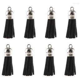 Keychains 200 Pcs Keychain Tassels Pendants Decoration With Loop For DIY Crafts Making Supplies