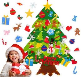 Kids DIY Felt Christmas Tree Merry Christmas Decorations For Home Christmas Ornaments Noel Navidad Xmas Gifts Drop Y11049658242