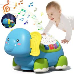 New Baby Small Elephant Crawling Toys For Infants Puzzle Toys For Children Electric Toddlers Learn Climb Montessori Toys 6-12 Months