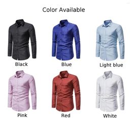 Men's Dress Shirts Shirt Button Down Lapel Male Polka Dots Printing Slight Stretch Tees Vacation Daily Comfy Fashion