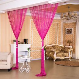 Curtain 1M 2M Shiny Tassel Door String Bling Flash Line Blinds For Windows Living Room Partition Home Party Wedding Decor