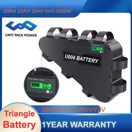48V 20AH Triangle Battery 52V Ebike Battery 72V 19.2AH Battery pack 52V 28.8AH Outdoor Powerful for Voilamart 250W-3300W Motor