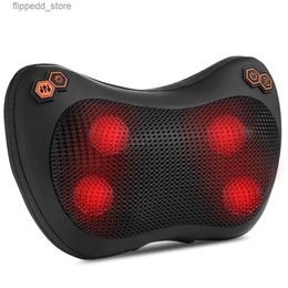 Massaging Neck Pillowws Massage Pillow Neck Massager Heating Car Pillow Shiatsu Vibrating Massager For Neck Pain Relief And Relax Muscles Improve Sleep Q231123