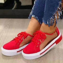 Dress Shoes Womens Flat Casual Fashion Breathable Mesh Vulcanized For Women Sneakers Summer Ladies Boat Shoe Zaptos Mujer