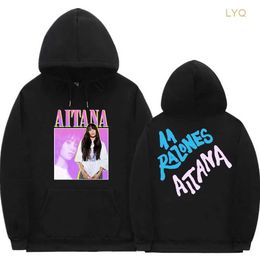 Men's Hoodies Sweatshirts 2023 New Aitana Ocana Graphic Poster Album Print and Women's Large Sweatshirt Street Wear Long Sleeve Hoodie RYLA