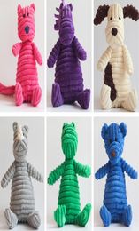 Popular Pet Dog Cat Funny Fleece Durability Plush Dog Toys Squeak Chew Sound Toy Fit for All Pets Elephant Monkey Fox Plush Toys1920303