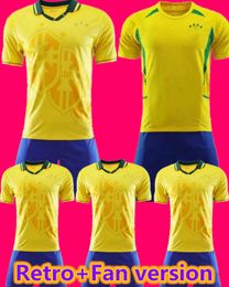 94 02 Brasil soccer jerseys retro shirts man kids kit Carlos Romario Ronaldo Ronaldinho camisa de futebol BraziLS RIVALDO ADRIANO Football jersey