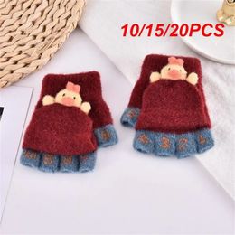 Children's Fingerless Gloves 10/15/20PCS Winter Accessories Winter Gloves Crystal Mink Mens Gloves Pregnancy And Baby Childrens Fashion 231123