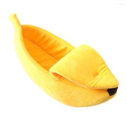 Cat Beds Funny Banana Shape Pets Bed House Cozy Cute Puppy Cushion Kennel Warm Portable Pet Basket Supplies Mat