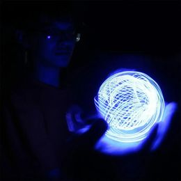 Led Rave Toy Flash Ball Light Rasengan Spiral Pill Generator Luminous Rechargeable Spherical Kids Educational Toys for Children Gifts 231123