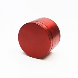 60mm 4Part Metal Tobacco Heavy Somking Herb Crusher Red&White Grinder Large