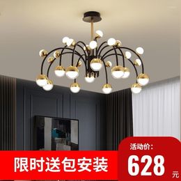 Pendant Lamps Nordic Led Crystal Ceiling Decoration E27 Light Moroccan Decor Chandeliers Lustre Suspension
