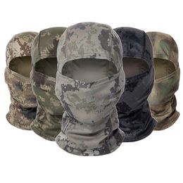 Fashion Face Masks Neck Gaiter Camouflage Tactical Balaclava Military Full Face Mask Wargame CP Hat Hunting Bicycle Cycling Multicam Bandana Neck Gaiter 230422