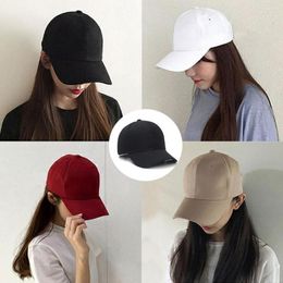 Wide Brim Hats Unisex Hat Outdoor Curved Sun Visor Black Baseball Cap Korean Fashion Adjustable Hip Hop Casual For Men Women Gorras