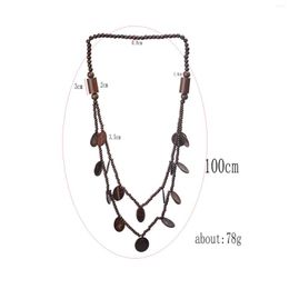 Choker Handmade Necklace With Coconut Shell Charms For Daily Wearing Lightweight Durable Layered Long Holiday Jewellery