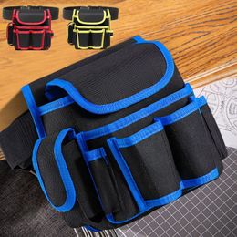 Tool Bag Multifunctional Storage Bag Pouch Belt Hardware Electrician Toolkit Drill Waist Wrench Screwdriver Tool Bags Organiser 231122