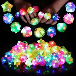 LED SwordsGuns Light Up Rings Glow Party Favor Toy Glowing Luminous Flash Cartoon Lights In The Dark Wedding Gifts 231123