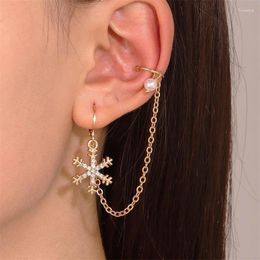 Dangle Earrings Trendy Snowflake Tassel Chain For Women Girls Korean Fashion Ear Studs DIY Jewellery Party Accessories Gifts