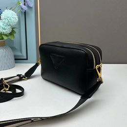 Cowhide Camera bag designer bag high quality handbag women luxury crossbody bag purse Calfskin leather Designer Handbags Double zipper lock bags