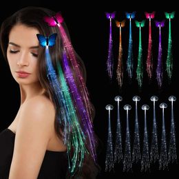 LED SwordsGuns 15PCS Flashing Light Up Toys Hair Lights flashing Barrettes for Party Bar Dancing Hairpin 231123