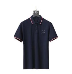 Designer Clothes mens polo shirt High end embroidered short sleeved cotton polo shirt men s T shirt Korean fashion clothing summer luxury men clothing size M-3XL#4-5502