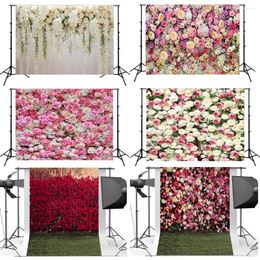 Party Decoration Po Studio Backgrounds 210cmx150cm Wall Cover Backdrops Flower for Camera Phone Shooting Wedding