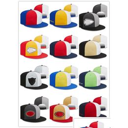 Snapbacks 2023 Sideline Snapback Hat Team Football Cap Hats Adjustable Mix Match Order All Caps Drop Delivery Sports Outdoors Athletic Dh1Kf