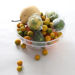 Bowls Container Salad Bowl Transparent Grade Round PC Fruit Rice Serving Storage Lunch Bento Box Dishes