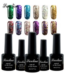 WholeSaroline Diamond Glitter UV Nail Gel Permanente Vernis a Ongle Nail Gel Faster Primer 8ML Fast Delivery cheap9609015