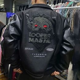 Men's Jackets Street Popular Gothic Embroidered Jackets And Coats Men Y2K New Harajuku Style Hip Hop Baseball Jacket Punk High Street Jackets T231123