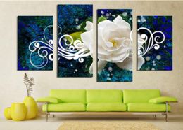 1set 4pcs Abstract inkjet Peony decorative painting Product Specifications 30x60x2pcs 30x80x2pcs frameless5936329