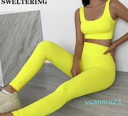 Yoga Outfit Pieces Seamless Fitnes Suit Gym Push Up Clothes Workout Sport Set Padded Sports Bra High Waist Legging Sportswear