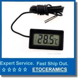 wholesale Mini Thermometer small Digital LCD Combo Sensor Wired Aquarium Thermometer Freezer Thermometer Controller GT black